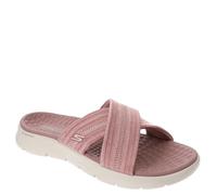 Skechers Femme O-t-g Womens Sandales Go Walk Flex impressionnées, Textile Mauve, 36 EU