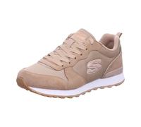 Skechers Femme OG 85 Goldn Gurl, Tan Suede Nylon Rose Gold Trim, 38.5 EU