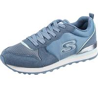 Skechers Femme OG 85 Step N Fly Shoes, Slate Suede Mesh Duraleather Light Blue Trim, 39 EU