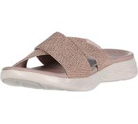 Skechers Femme on-The-go 600-16259 Sandale Glissante, Rose Gold, 38 EU Large
