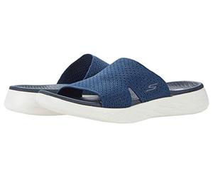 Skechers Femme on-The-go 600 Stretch Knit Slide Mule, Navy, 39 EU