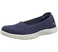 Skechers Femme Flex Wonderous en Déplacement Pompes, Bleu Marine, 37.5 EU