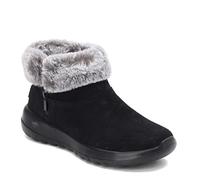 Skechers Femme on-The-go Joy-Savvy Bottine, Black/Gray Suede, 37.5 EU