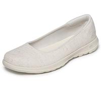 Skechers Femme Go Walk Lite-136001 Ballerines, Naturel, 40 EU