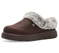 Skechers Femme | Pantoufles décontractées, semelle intérieure confortable rembourrée en mousse à mémoire de forme, doublure en fausse fourrure