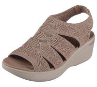 Skechers Pier-lite-Memory Maker Sandales compensées pour femme, moka, 41 EU