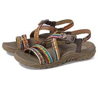 Skechers Sandales à bride arrière tissées Reggae-Sew Me Boho pour femme, Taupe Multi, 37.5 EU