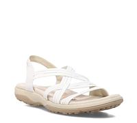Skechers Femme Reggae Slim-Semplicemente Elasticizzato Sandale de Sport, Jardin Blanc autonettoyant, 39 EU
