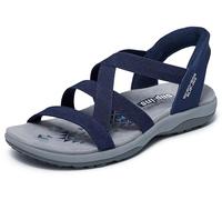 Skechers Sandales Reggae Slim Stretch Flex pour femme bleu marine 36 EU
