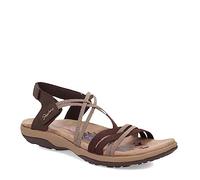 Skechers Femme Reggae Slim-Takes Two Sandale Plate, Chocolat, 38 EU