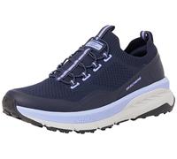 Skechers Femme Retour en arrière Basket, Bleu Marine, 36 EU