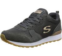 Skechers Femme Retros-og 85-goldn Gurl Baskets, Gris Charcoal Suede Nylon Mesh Rose Gold Trim Ccl, 38 EU