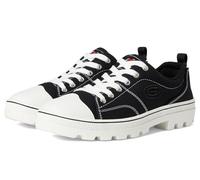 Skechers Femme Roadies-True Roots Baskets, Black Canvas/White Leather Trim, 41 EU