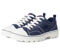 Skechers Femme Roadies-True Roots Baskets, Navy Canvas White Leather Trim, 37 EU