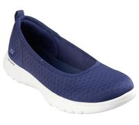 Skechers Femme Schlupfschuh Mocassin, Bleu Marine et Blanc, 40 EU