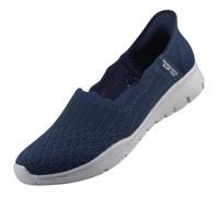 Skechers Femme Seager Believe It Basket, Bleu Marine, 37 EU