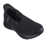 Skechers Femme Seager Believe It Flat-Sheets, Black Knit, 39.5 EU