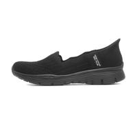 Skechers Baskets Femme Seager Believe It, Noir en maille, Taille 39 EU