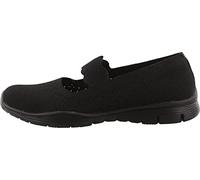 Skechers Chaussures Mary Janes Seager Power Hitter Femme – Noir, Moyen Width, Vegan – 38.5