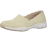 Skechers Femme Seager-Stat Baskets Enfiler, Beige, 37.5 EU