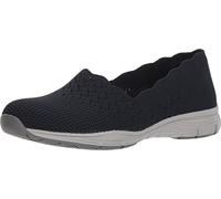 Skechers Femme Seager-Stat Baskets Enfiler, Bleu, 36.5 EU