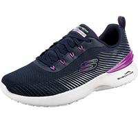 Skechers Femme Skech-air Dynamight Luminosity Basket, Bordure Violette en Maille Marine, 38 EU