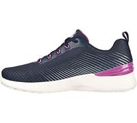 Skechers Femme Skech-air Dynamight Luminosity, Bordure Violette En Maille Marine, 41 EU