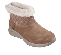 Skechers Femme Slip-ins Mains Libres pour Les déplacements, Plaisir - Brillance Confortable Bottine, Marron, 41 EU
