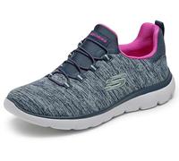 Skechers Femme Sneakers Basket, Navy Blue Hot Pink, 38 EU