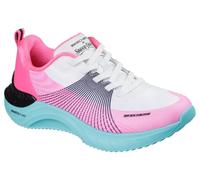 Skechers Femme Snoop Ace Cyber Walker Basket, White, Black and Pink Mesh/Hot Melt/Blue TR, 37 EU