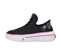 Skechers Femme Snoop One Boss Life Basket, Black Canvas/Purple Trim, 37 EU