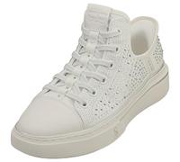 Skechers Femme Snoop One Rhine-Stoned Basket, White Rhinestone Canvas, 40 EU