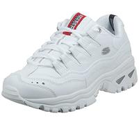 Skechers Baskets Sport-Energy Femme – Semelle en mousse à mémoire, tige en maille – Blanc 39 EU