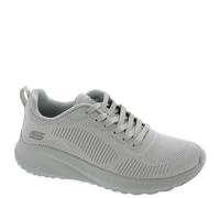 Skechers Femme Squad Chaos-Face Off Baskets, Light Grey Engineered Knit, 37.5 EU