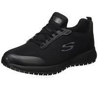 Skechers Femme Squad SR Basket, Black Flat Knit, 41 EU