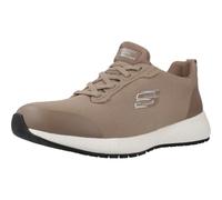Skechers Baskets Squad SrSneaker Femme Tricot plat Taupe Taille 39 EU