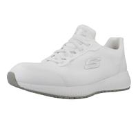 Skechers Baskets Femme Squad SR – Maille plate blanche – 35 EU