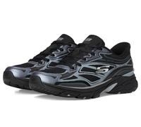 Skechers Femme Stamina Sport Basket, Black Duraleather/Mesh/Trim, 37 EU