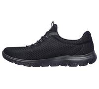 Skechers Femme Summits 12980 Espadrilles, Black Mesh/ Trim, 39 EU