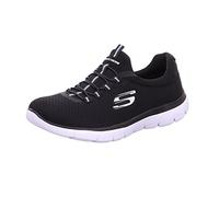 Skechers Femme Summits 12980 Espadrilles, Black Mesh/White Trim, 35 EU