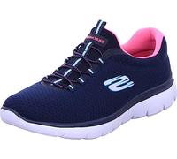 Skechers Femme Summits 12980 Espadrilles, Navy Mesh / Hot Pink Trim, 40 EU