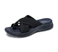 Skechers Femme Summits-Fantasy Walk Sandale de Sport, Noir, 38 EU