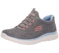 Skechers Femme Summits Fun Flare Baskets, Gris, 35.5 EU