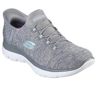 Skechers Femme Summits Dazzling Haze Basket, Gris Menthe, 39.5 EU Large