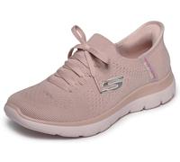 Skechers Femme Summits New Daily Espadrilles, Light Mauve Knit/Light Pink Trim, 41 EU