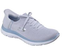 Skechers Femme Summits New Daily Espadrilles, Slate Knit/Light Blue Trim, 39 EU