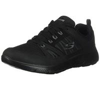 Skechers Femme Summits New World Espadrilles, Black Leather Mesh Black Trim, 40 EU