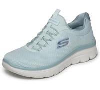 Skechers Femme Summits Plus Summer Haze Espadrilles, Green, 38 EU