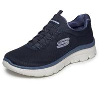 Skechers Femme Summits Plus Summer Haze Espadrilles, Navy, 41 EU