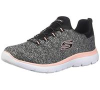 Skechers Femme Summits-Quick Getaway Basket, Noir Corail, 37.5 EU